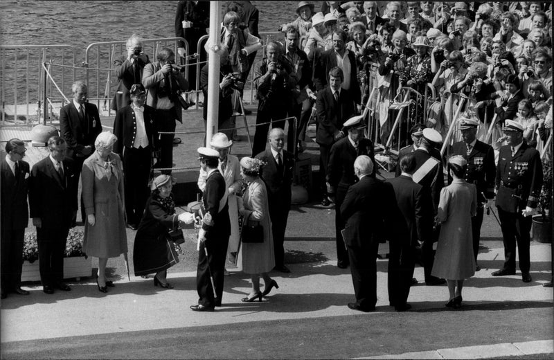 Queen Elizabeth II and Prince Philips State Visit in Sweden - Vintage Photograph