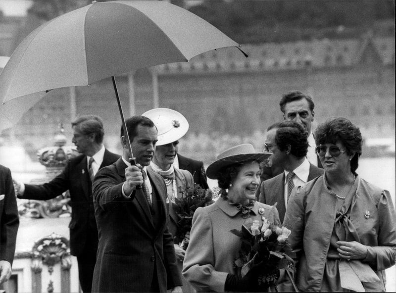 Queen Elizabeth II and Prince Philips State Visit in Sweden - Vintage Photograph