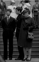 Prince Edward, Prince Andrew and Queen Elizabeth - Vintage Photograph
