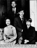 Queen Elizabeth with Prince Philip, together with their two youngest sons, Prince Andrew and Prince Edward - Vintage Photograph