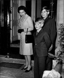 Queen Elizabeth arrives at Prince Andrew and Prince Edwards School Heatherdown near Ascot - Vintage Photograph