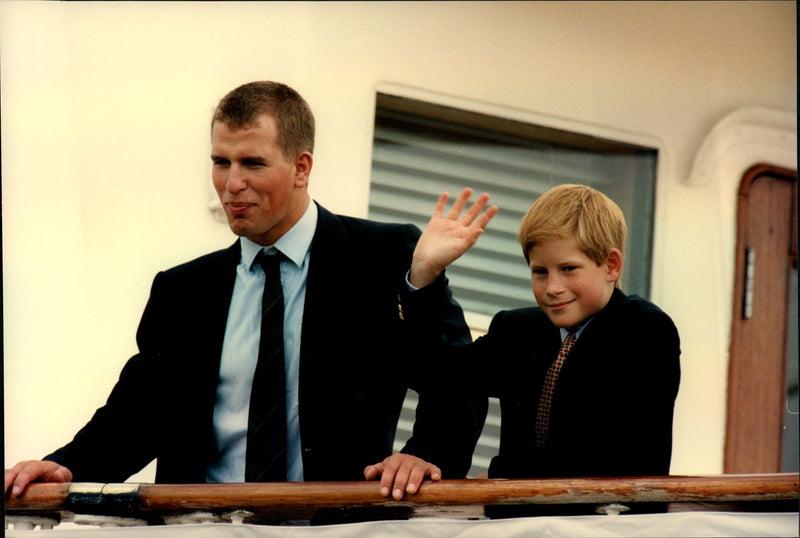 Prince Harry th with his cousin Peter during Queen Elizabeth&