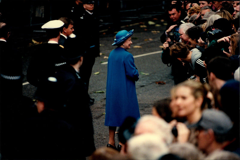 Queen Elizabeth II receives people&