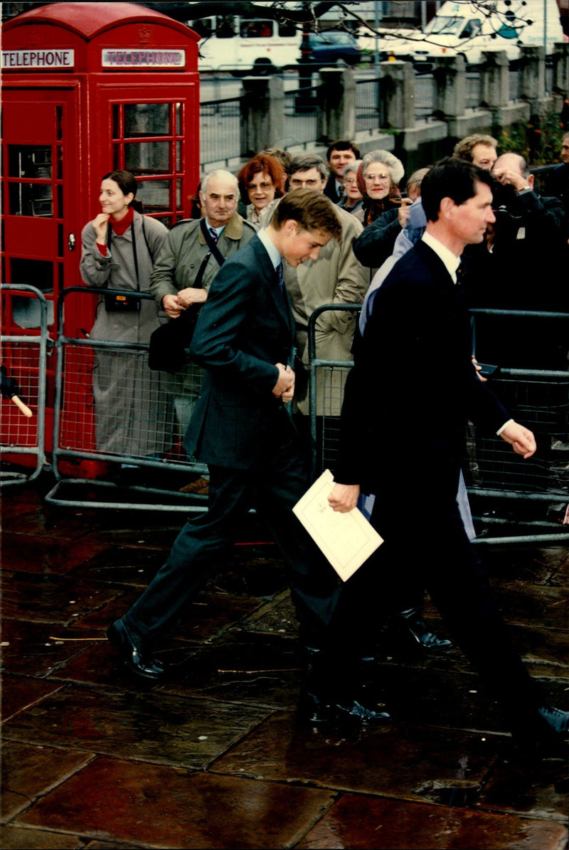 Prince William arrives at the festivities where his grandparents&