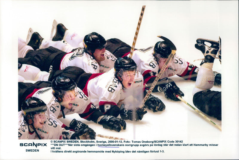 Picture from ice hockey match - Vintage Photograph