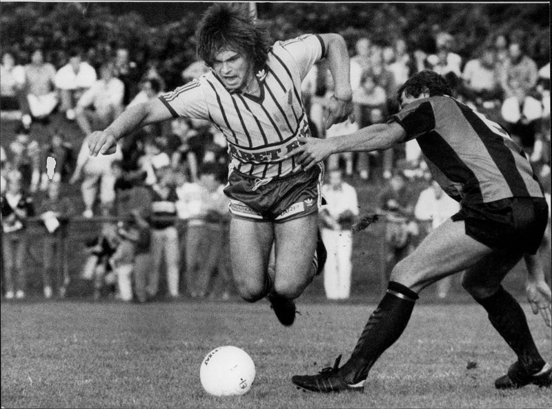 Action image of Branko Markovic taken at an unknown food occasion. - Vintage Photograph