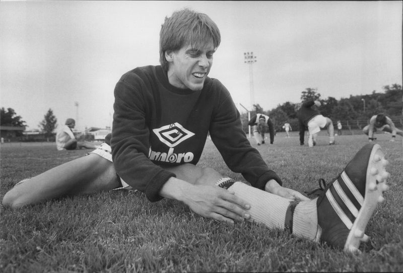 Football player Thomas Johansson - Vintage Photograph