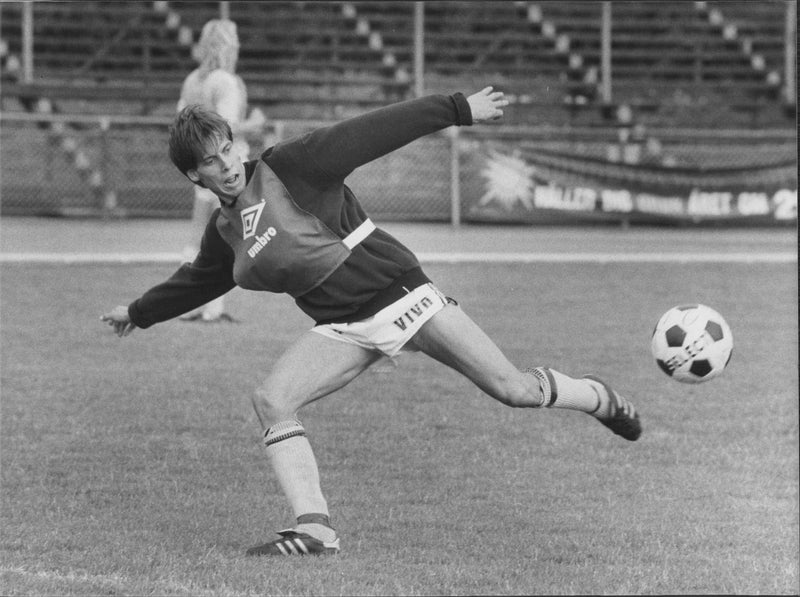 Football player Thomas Johansson - Vintage Photograph