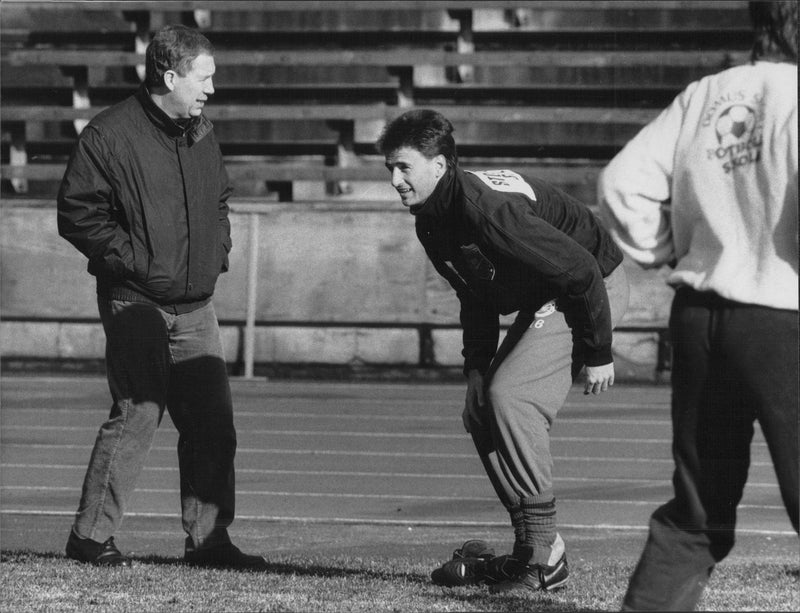 Football player Thomas Johansson - Vintage Photograph