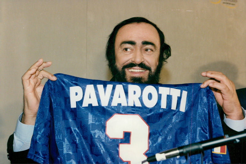 The three tenors Carrera, Domingo and Pavarotti at the World Cup - Vintage Photograph