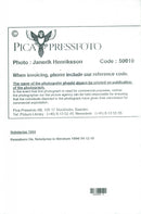 The winner of the Nobel Prize in Literature 1994, Japanese writer Kenzaburo Oe. - Vintage Photograph