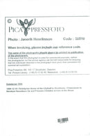 Princess Christina and Japanese writer Kenzaburo Oe, winner of the Nobel Prize in Literature, arrive at dinner. - Vintage Photograph