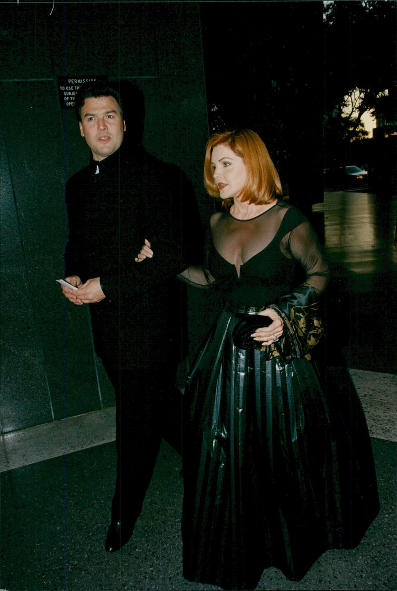 Priscilla Presley along with Marco Garibaldi - Vintage Photograph