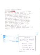 Shimon Peres, Israeli opposition leader and politician - Vintage Photograph