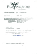 Israeli politician Shimon Peres in conjunction with Margaretha of Ugglas during his official visit to Sweden. - Vintage Photograph