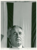 Israeli politician Shimon Peres. - Vintage Photograph