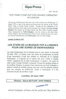 Noel Gallagher along with my wife, Matthews. - Vintage Photograph