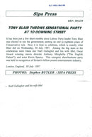 Oasis member Noel Gallagher with his wife Mel on his way to a party. - Vintage Photograph