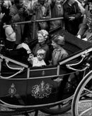 The Duke and Duchess of Gloucester arrives at the celebration of Queen&