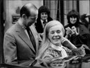 Duke and Duke of Kent leave the hospital with a big smile. - Vintage Photograph
