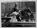 Queen Elizabeth together with Indian President Prasad on arrival in New Delhi - Vintage Photograph
