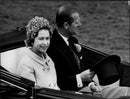 Queen Elizabeth II and Prince Philip at the Ascot Racecourse - Vintage Photograph