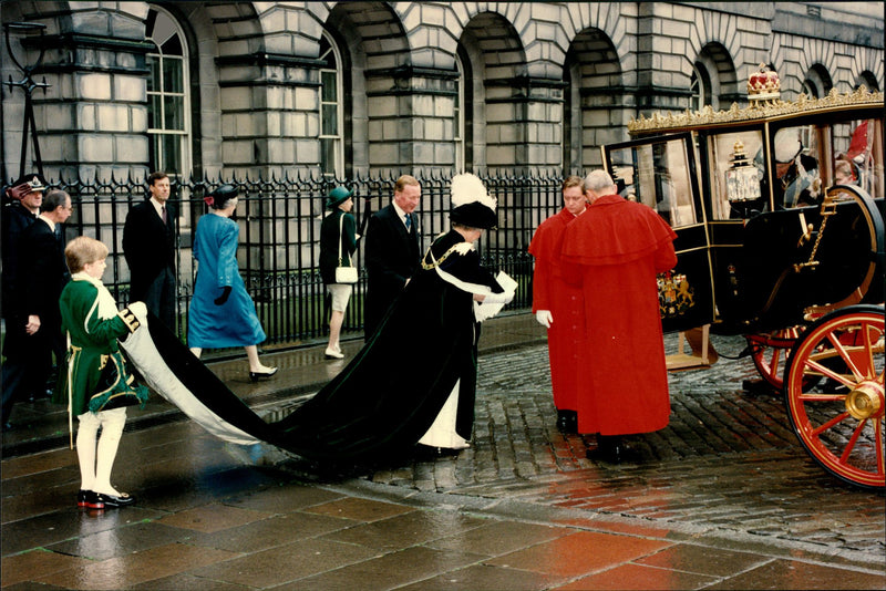 Queen Elizabeth II in Saint Giles Cathedral - Vintage Photograph