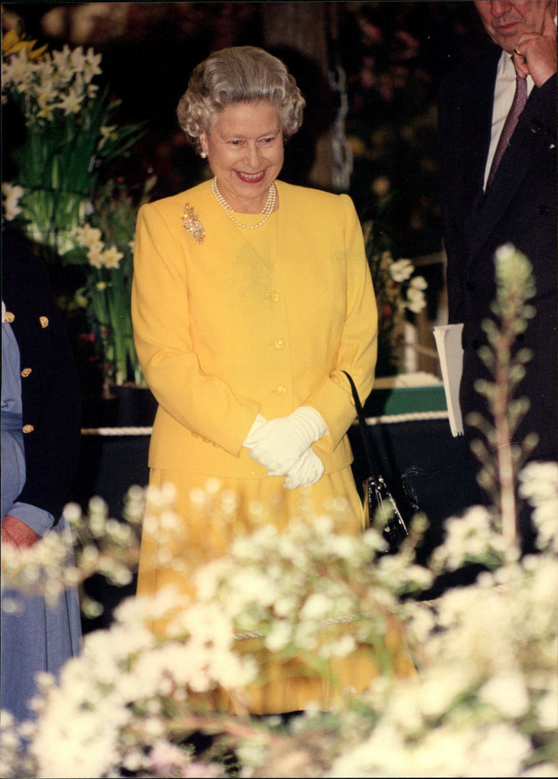 Queen Elizabeth II at the Chelsea Flower Show - Vintage Photograph