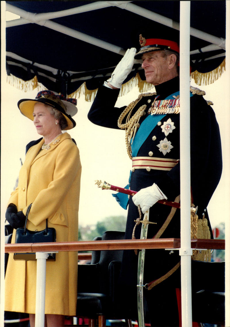 Queen Elizabeth II and Prince Philip - Vintage Photograph