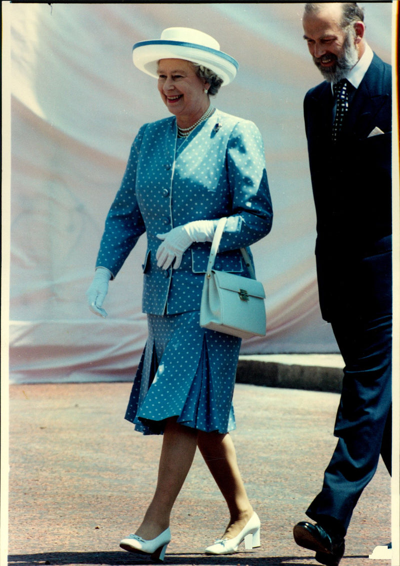 Queen Elizabeth II at Ascot - Vintage Photograph