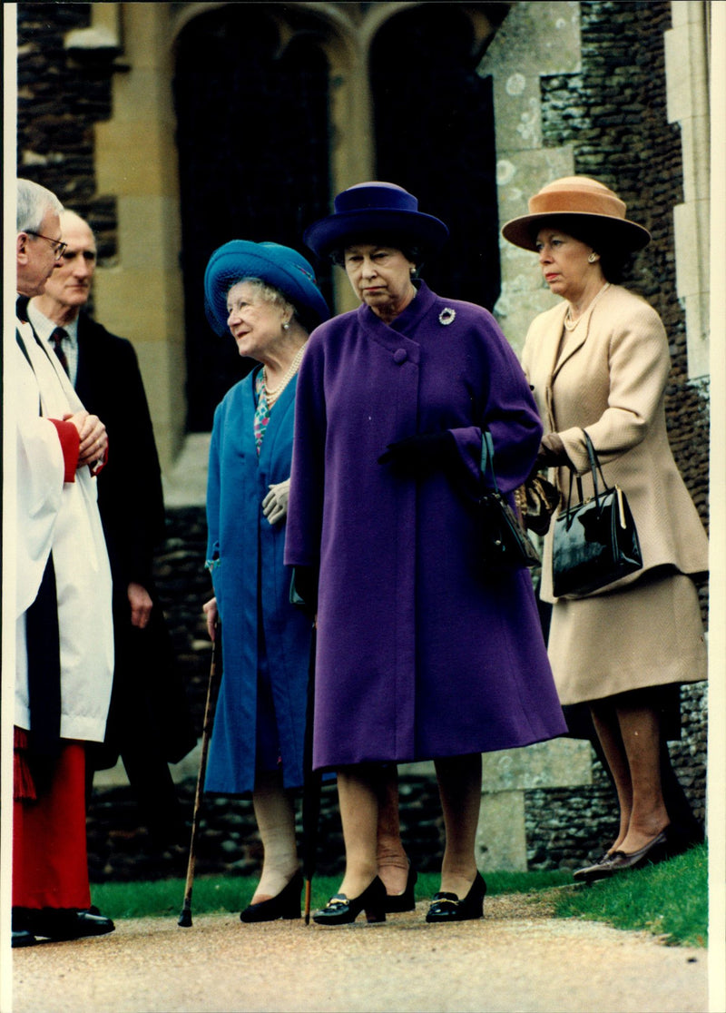 Queen Elizabeth II and Queen Modern - Vintage Photograph