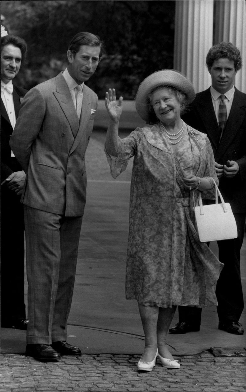 Prince Charles and Queen Modern - Vintage Photograph