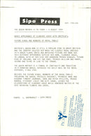 Queen Elizabeth shows up a beautiful bouquet of flowers she received during her 94th birthday. - Vintage Photograph