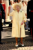 Queen Elizabeth wakes to the views during the celebration of her 98th birthday. - Vintage Photograph