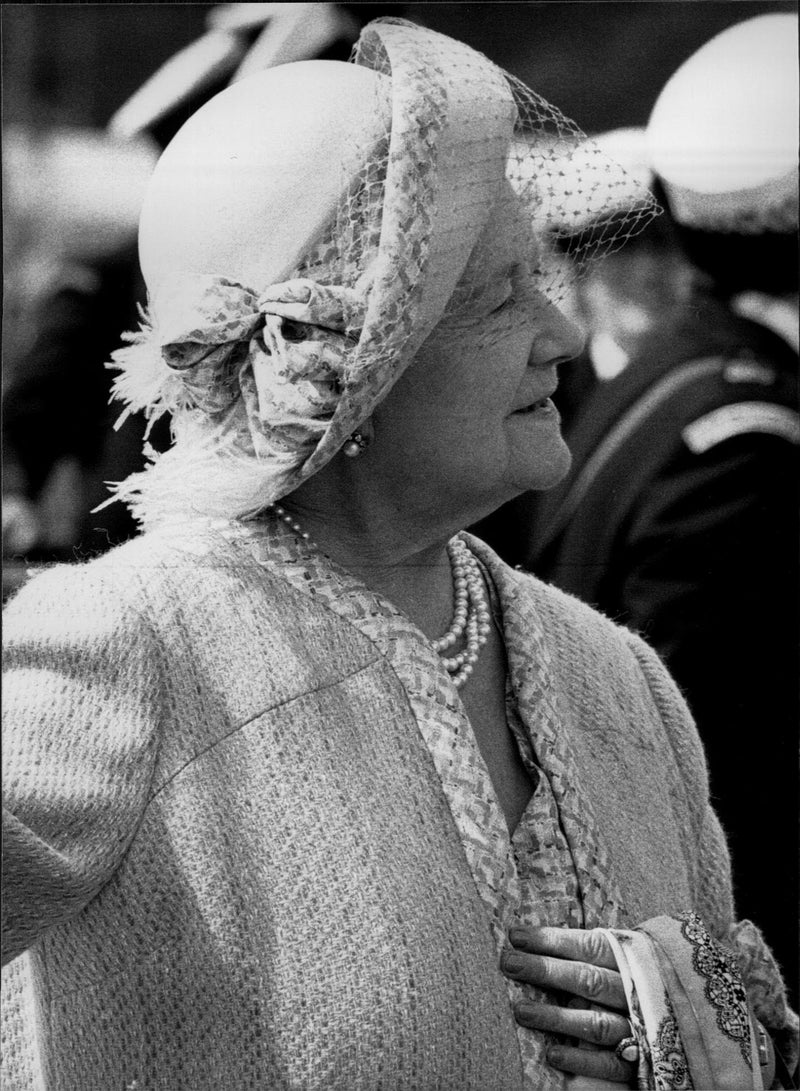 Queen Elizabeth, Queen Mother, Photographed during Traditional Family Vacation in Scrabster - Vintage Photograph