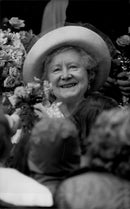 Queen Elizabeth, Queen Mother, celebrates her 85th birthday in Sandringham House - Vintage Photograph