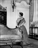 Queen Elizabeth, Queen Mother, Photographed in Clarence House - Vintage Photograph