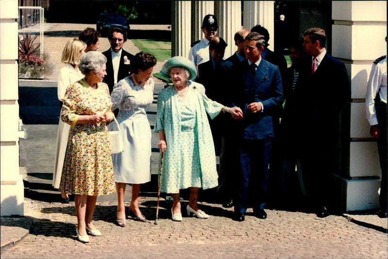 Queen Elizabeth II, Queen Elizabeth and Prince Charles in connection with the celebration of Queen&