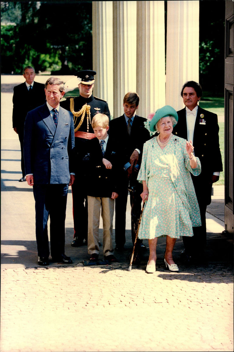 Queen of the Kings but Prince Charles, Prince Harry and Prince William at Queen&