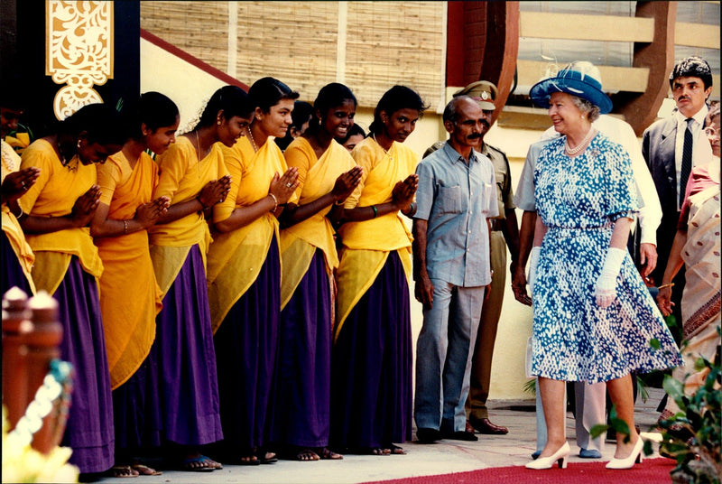 Queen Elizabeth II visits Chennai in India - Vintage Photograph