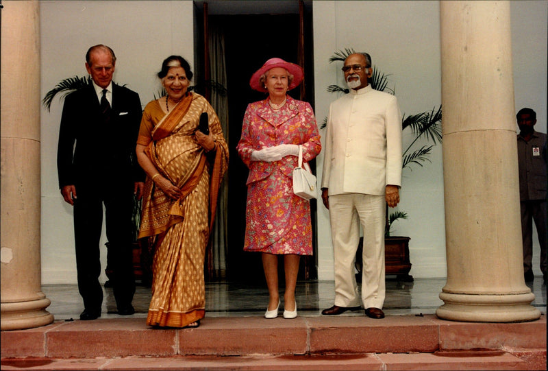 Queen Elizabeth II and Prince Philip together with India&