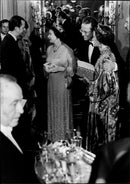 Queen Elizabeth at a galaxy - Vintage Photograph