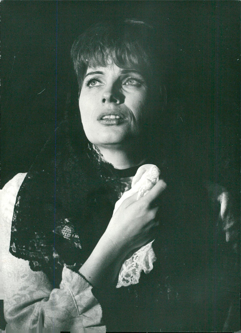 Gunnel Lindblom in Swedish drama film &quot;Fadern&quot;. - Vintage Photograph