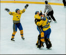 OS in Lillehammer. Ice Hockey Finals Sweden - Canada - Vintage Photograph