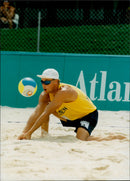 OS: Beacvolleyball Sweden - Cuba - Vintage Photograph