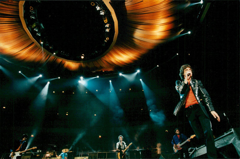 The Rolling Stones appear in the Globe: Mick Jagger - Vintage Photograph