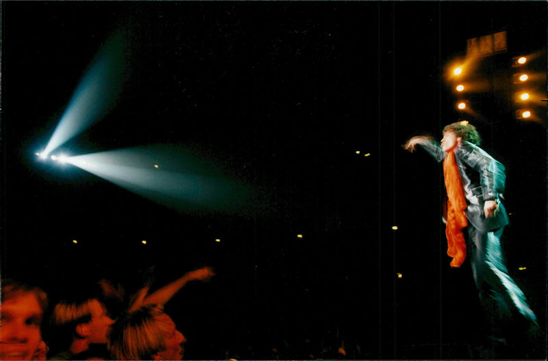 The Rolling Stones appear in the Globe: Mick Jagger - Vintage Photograph