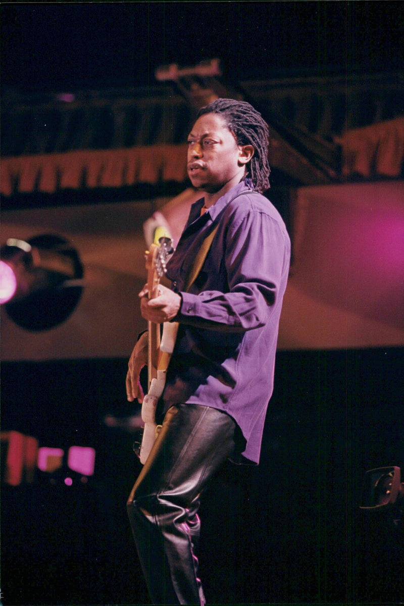 The Rolling Stones has a concert at Soldier Field in Chicago - Vintage Photograph