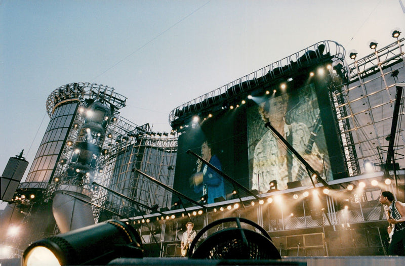 The Rolling Stones at the concert at Longchamp - Vintage Photograph
