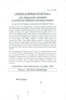 Mick Jagger during The Rolling Stones concert at Stade de France - Vintage Photograph